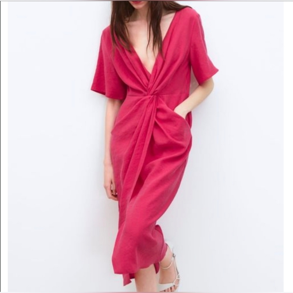 Zara Midi dress with knot